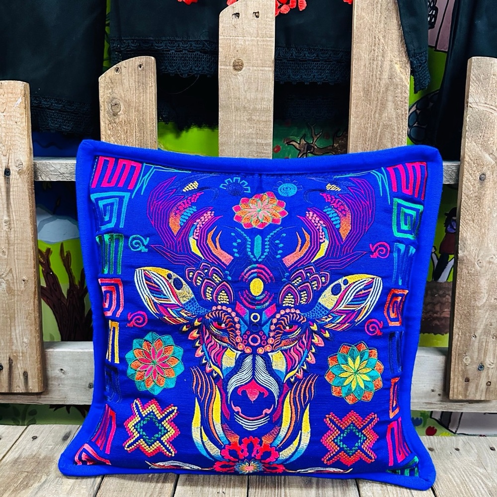 Mexican Alebrije Embroidered Pillow Covers